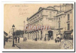 Reims Old Postcard The Theater