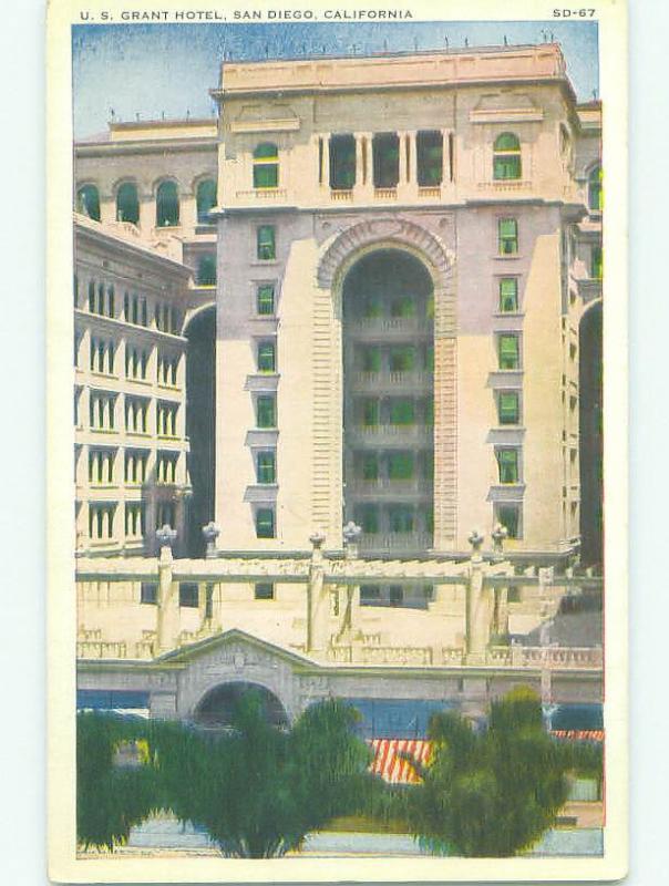 Unused W-Border US GRANT HOTEL San Diego California CA hr9180