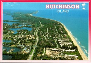 Florida Hutchinson Island Aerial View Looking North