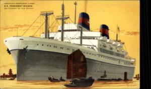 AMERICAN PRESIDENT LINES Steamship Pres Wilson PC