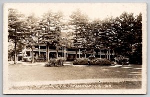 Adirondack Inn Sacandaga NY Real Photo New York Postcard B50