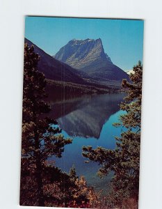 Postcard Citadel Mountain and St. Mary Lake Glacier National Park Montana USA