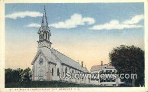 St. Patrick's Church & Rectory - Newport, New Hampshire NH  