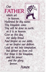 US Unused. The Lord's Prayer.