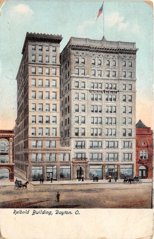 Dayton Ohio~Reibold Building (Elder&Johnston Dept store)~1912 Illustrated Pc