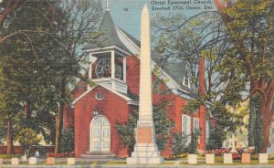 DOVER DELAWARE LOCKMAN STREET & CHURCH GROUPING OF 3 POSTCARDS (1940s)