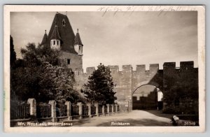 RPPC Austria Wr Neustadt Nfederdonau Reckturm Tower of Tortures Postcard I25