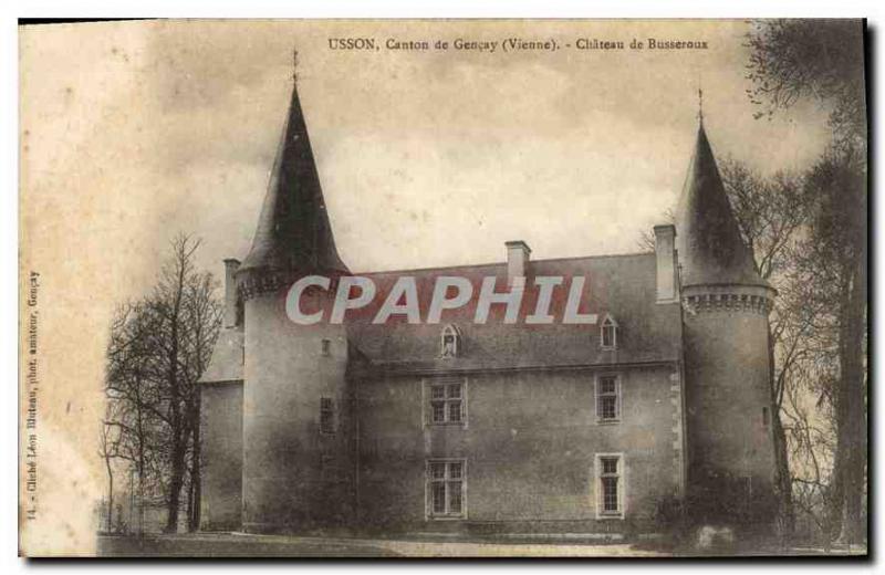 Postcard Old Usson Canton Gencay Vienna castle Bousseroux