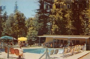 Miranda California Whispering Pines Resort Motel Swimming Pool PC AA111321