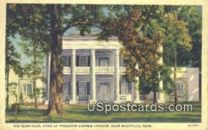 Home of President Andrew Jackson - Nashville, Tennessee TN Postcard