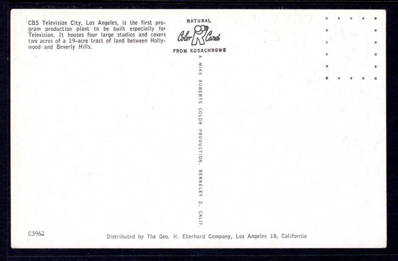 CBS Televison City.Los Angeles,CA BIN
