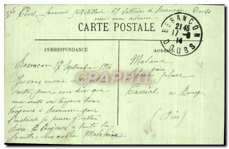 Old Postcard Passage of Militaria & # 39A river