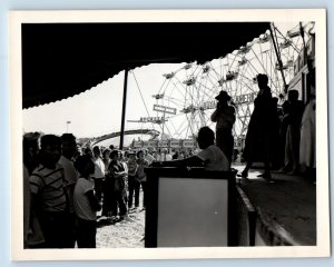 c1950's Postcard RPPC Photo Royal American Carnival Ferris Wheel Amusement