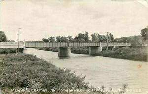 IA, Cherokee, Iowa, RPPC, Memorial Bridge, H-Way 5