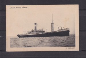 FRENCH SHIP,  OUESSANT , c1920 ppc., unused.