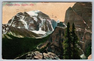 Paradise Valley, Laggan Alberta Canada, Antique 1909 Postcard