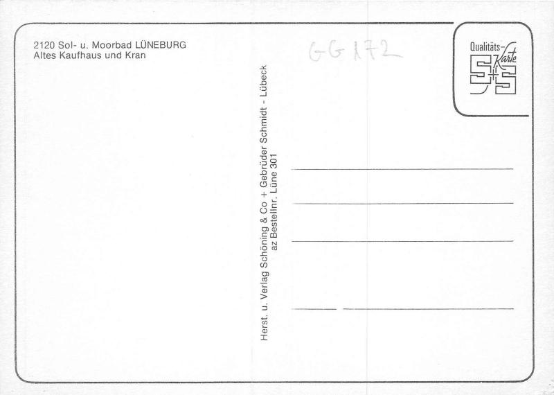 GG172 sol u moorbad  luneburg altes kaufhaus und kran    germany