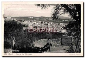 Old Postcard Morocco Fes (Morocco) City View Arabic