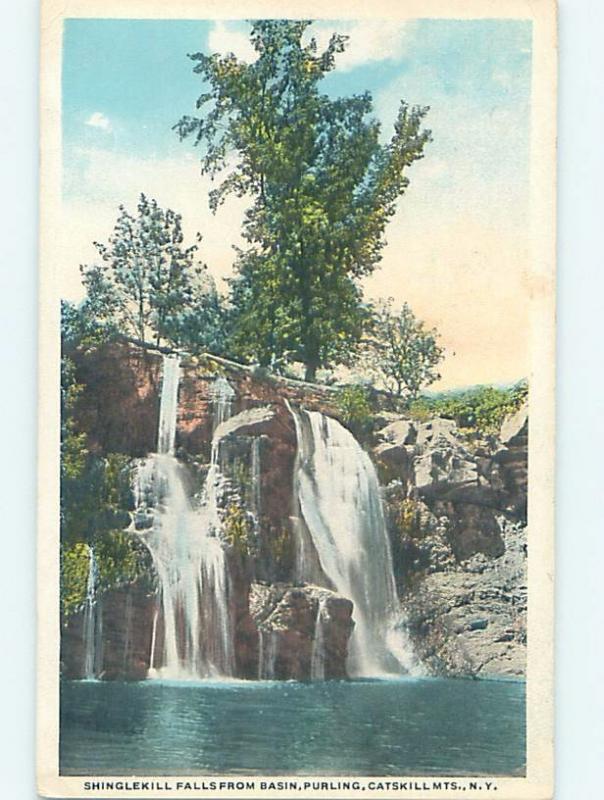 W-Border WATER SCENE Catskill Mountains - Kingston & Poughkeepsie NY hk2865