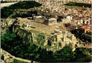 Greece Athens Aerial View The Acropolis 1978