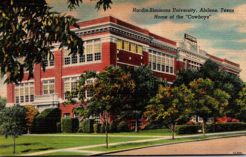 Texas Abilene Hardin-Simmons University Home Of The Cowboys 1944