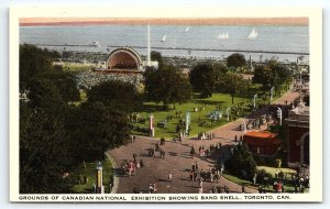 1920s TORONTO CANADIAN NATIONAL EXHIBITION BAND SHELL POSTCARD P1806