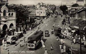 Colombo Ceylon Sri Lanka Trolley USED Real Photo Postcard