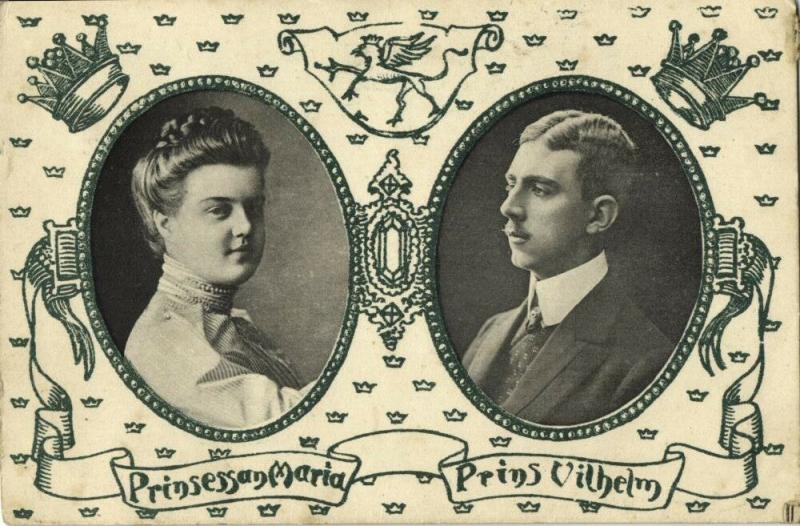 Prince Wilhelm of Sweden, Grand Duchess Maria Pavlovna of Russia of Södermanland