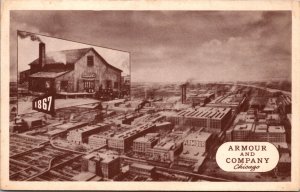 Postcard Armour and Company in Chicago, Illinois