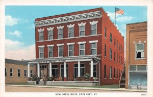 J2/ Cave City Kentucky Postcard c1920s New Hotel Dixie Building  124