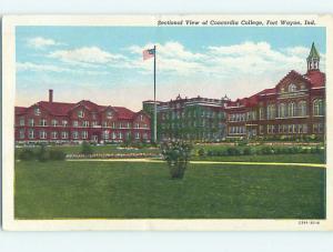 W-Border SECTIONAL VIEW OF CONCORDIA COLLEGE Fort Wayne Indiana IN L9442