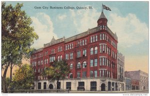 Gem City Business College, Quincy, Illinois, PU-1915