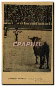 Old Postcard Bullfight Bullfight Laying banderillas (TOILEE map)