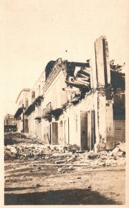 Vintage Postcard The Ruins Of The City Buildings Disaster War