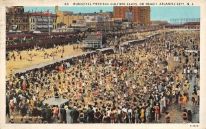 Municipal Physical Culture Class, on Beach Atlantic City, New Jersey  