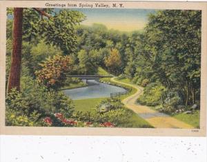 New York Greetings From Spring Valley 1942