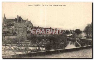 Old Postcard Vannes View of the City taking Garenne