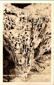 RPPC Fan Rock Formation, Wind Cave SD Vintage Postcard N36