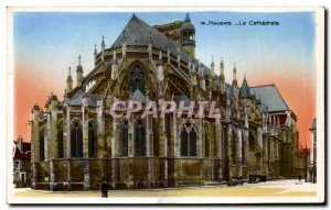 Old Postcard Nevers La Cathedrale