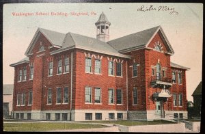 Vintage Postcard 1910 Washington School, Siegfried, Pennsylvania (PA)