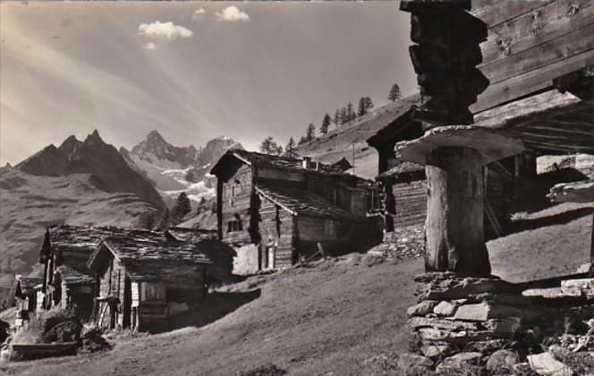 Switzerland Zermatt Findelen Gabelhoerner 1970 Photo