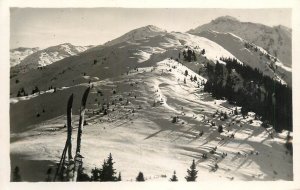 Mountaineering Austria Tyrol ski area 1931 photo postcard