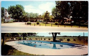 M-47646 New 50ft Pool on Tropical Motel Glennville Georgia