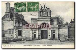 Old Postcard Chateau d'Anet The main entrance