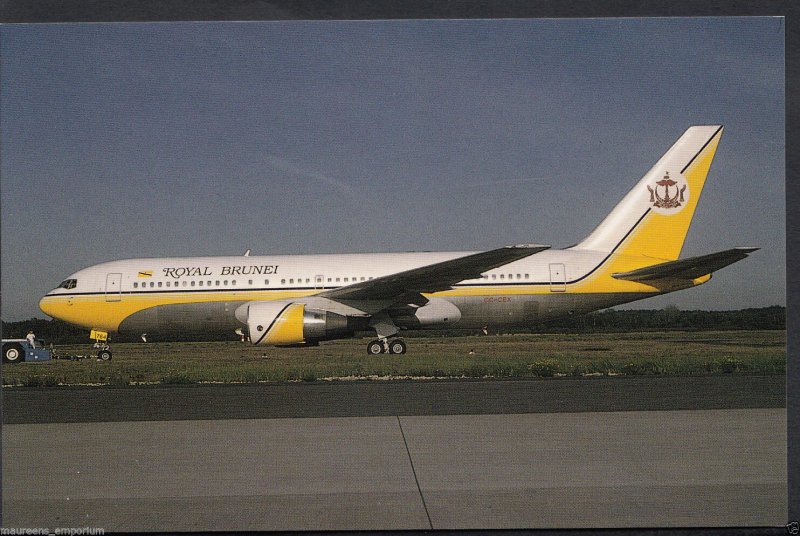 Aviation Postcard - Boeing 767-284ER, CC-CEX of Royal Brunei Aeroplane  BH6497