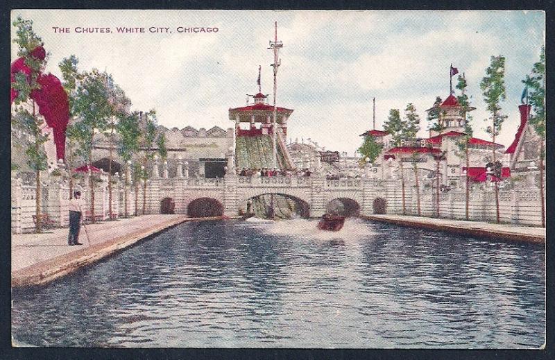 The Chutes @ White City Chicago IL unused c1910