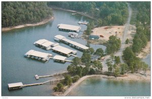 Aerial View, Fishing Village, Clarks Hill Lake, CLAKS HILL, South Carolina, 4...