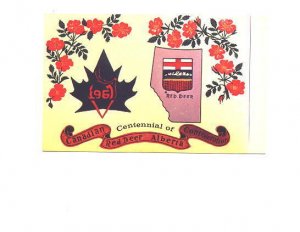 Centennial 1967, Map, Maple Leaf, Red Deer Alberta,