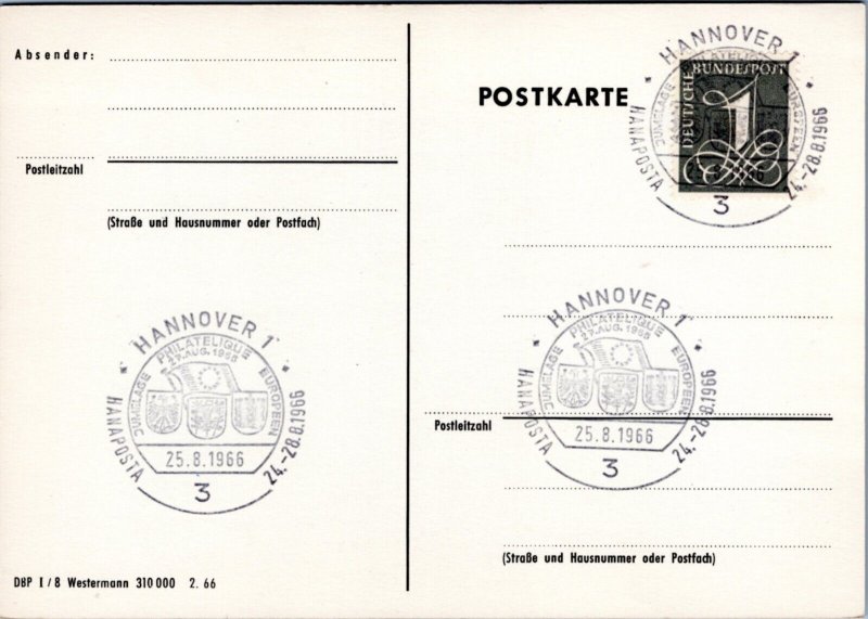 Postcard GER 1966 Postillon of the Wurttemberg Post Office