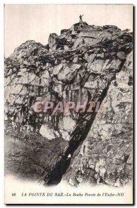 Old Postcard The Pointe Du Raz La Roche Percee of Hell